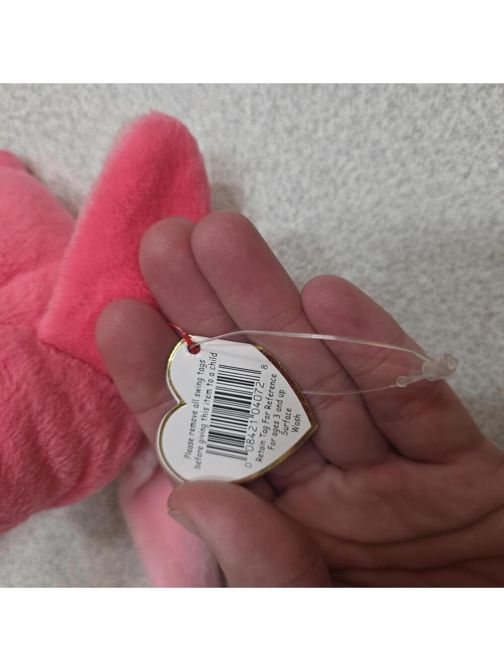 Ty Beanie Babies Pinky Flamingo - Picture 4 of 6